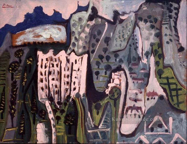 Paysage de Mougins 1 1965 kubistisch Ölgemälde
